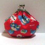 Cat On Red Frame Pouch - Frame Purse